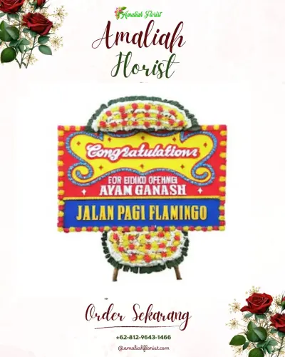 Bunga Papan Congratulation di Rumah Duka Tiong Hoa Ie Wan